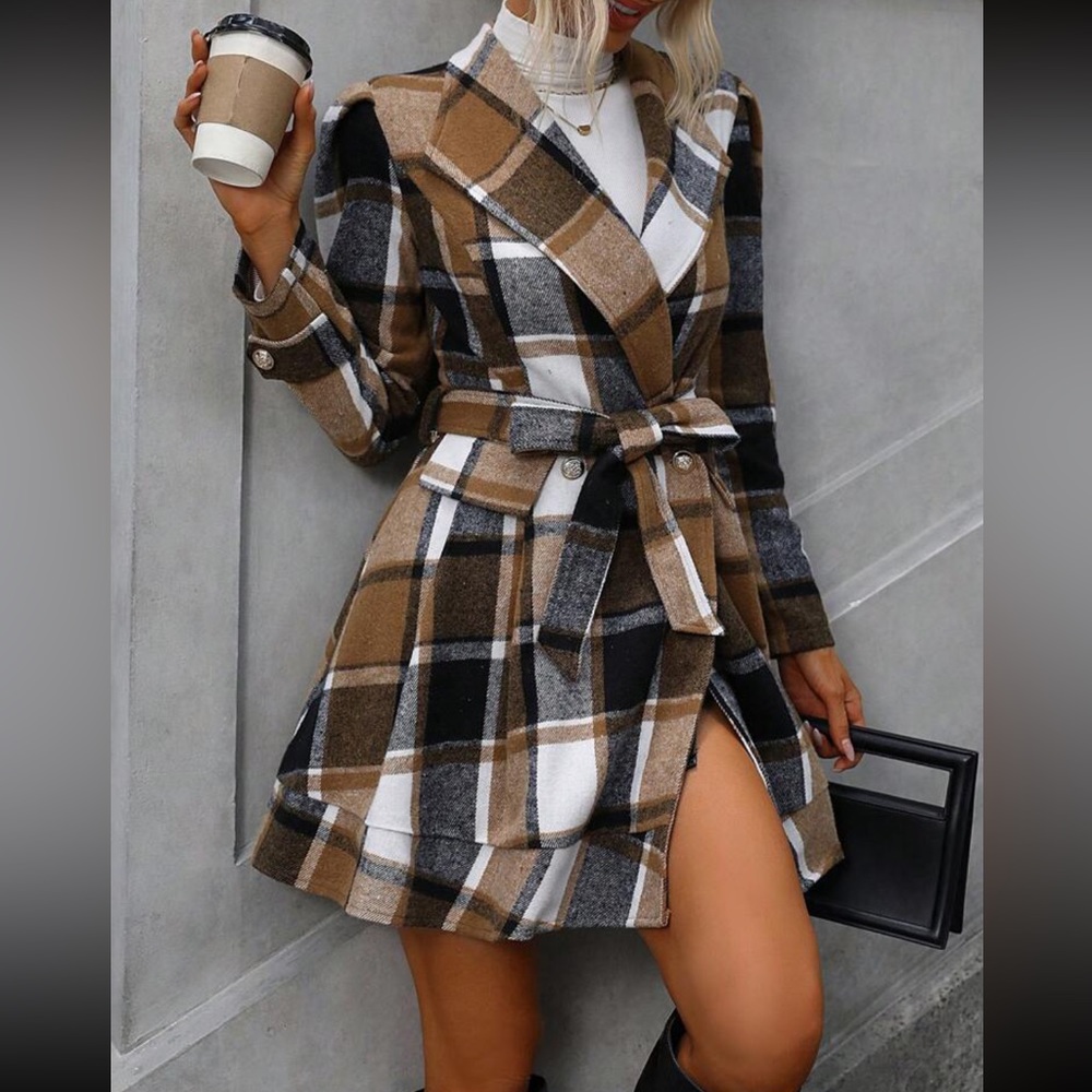 Lapel Neck Belted Coat ❤️ - Picture 5 of 5